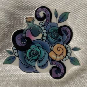 NWT. Beautiful Handmade Disney Little Mermaid Pin Brooch!
